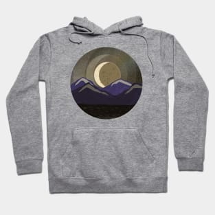 Moonlit Winter Mountains Hoodie